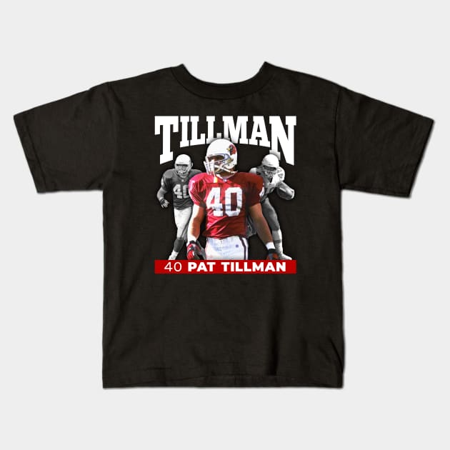 Pat Tillman Bootleg Kids T-Shirt by LunaGFXD